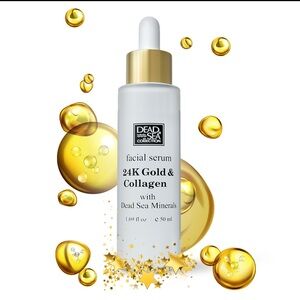 NEW Dead Sea Collection 24K Gold & Collagen Face Serum 1.69 oz